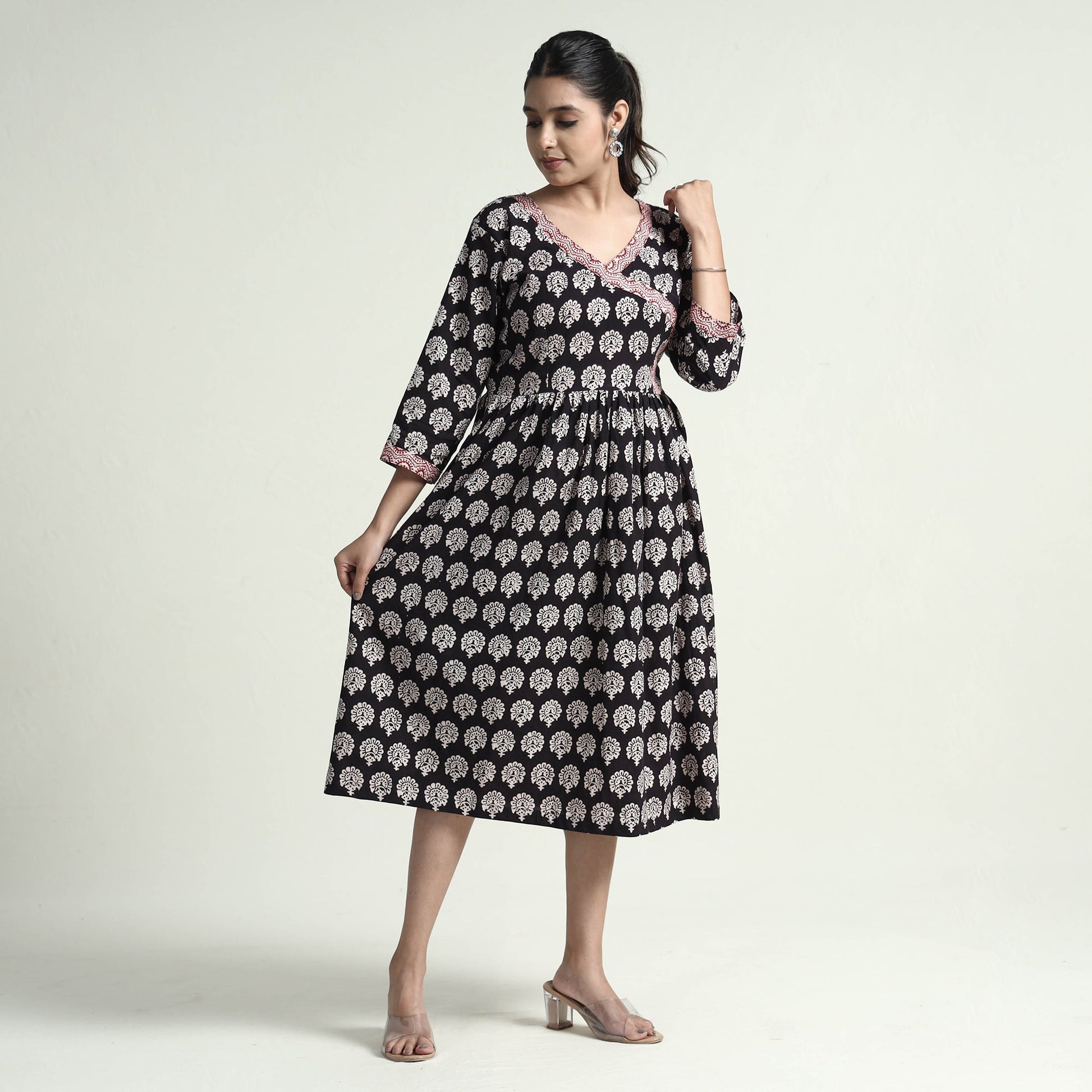 Bagh Block Printed Cotton Dress