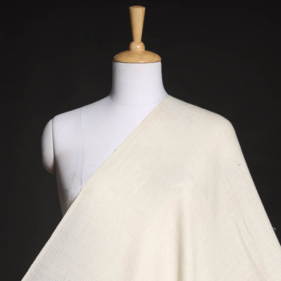 Beige - Kumaun Handwoven Merino Woollen Fabric 01