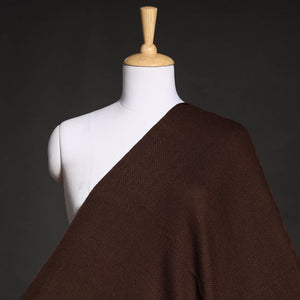 Brown - Kumaun Handwoven Merino Woollen Fabric 02