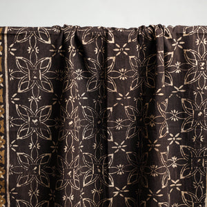 Brown - Akola Block Print Pure Handloom Cotton Towel 04