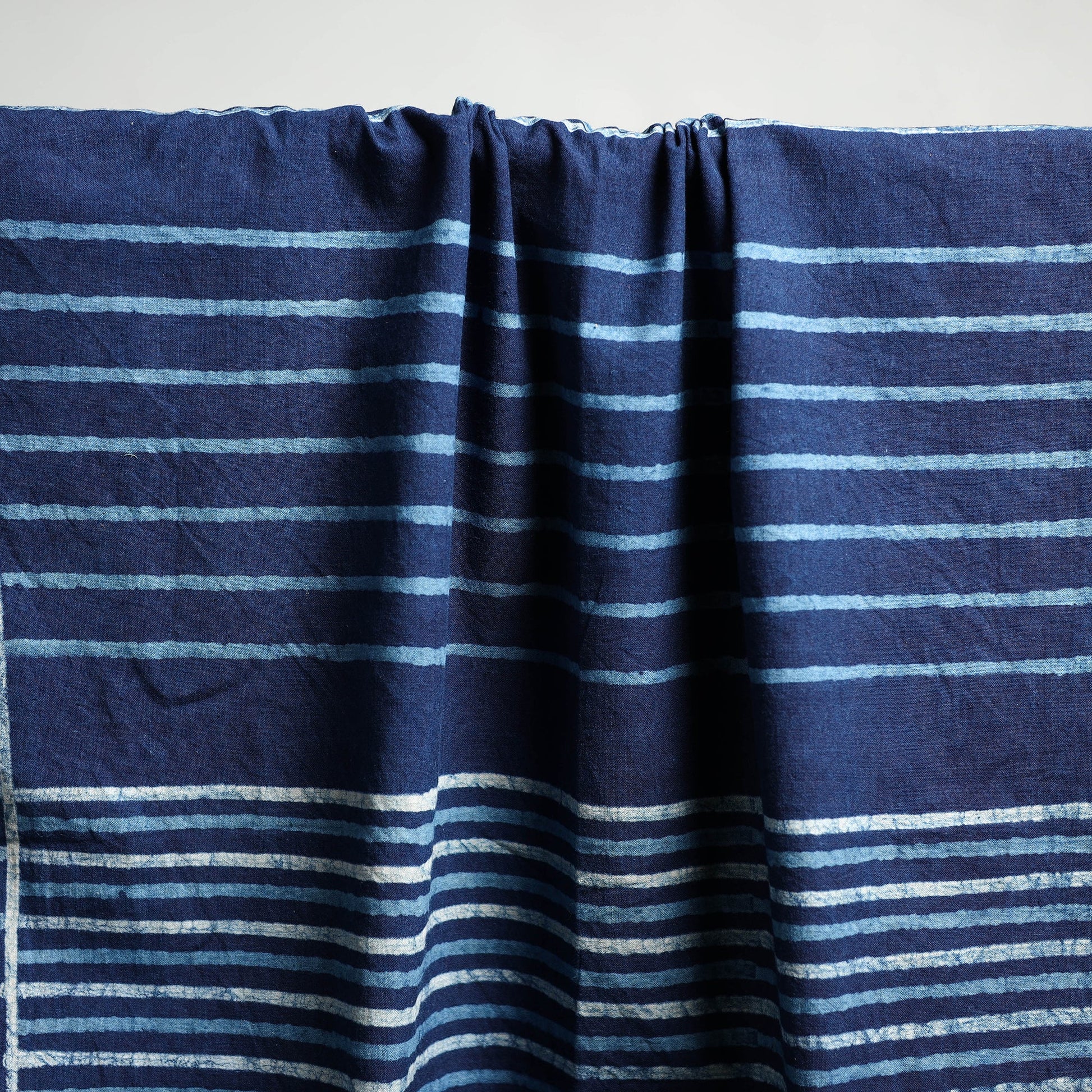 Blue - Akola Block Print Pure Handloom Cotton Towel 01