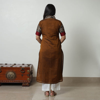 Brown - Dharwad Cotton Straight Kurta 10