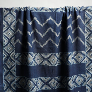 Blue - Akola Block Print Pure Handloom Cotton Towel 12