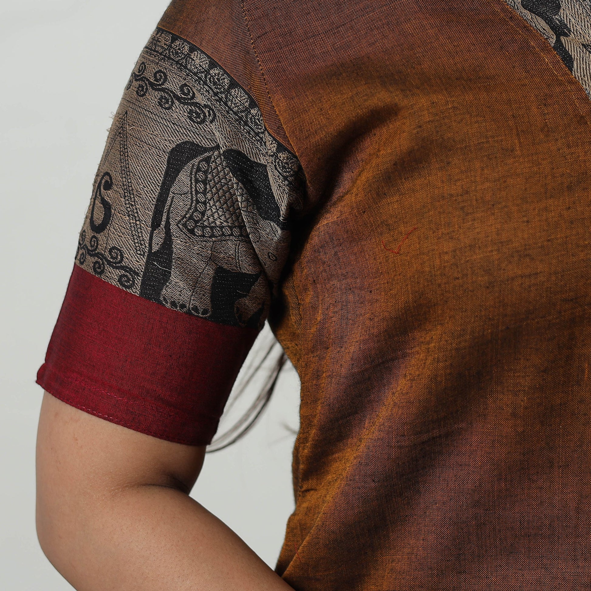 Brown - Dharwad Cotton Straight Kurta 10