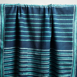 Blue - Akola Block Print Pure Handloom Cotton Towel 14