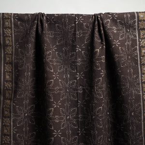 Brown - Akola Block Print Pure Handloom Cotton Towel 15