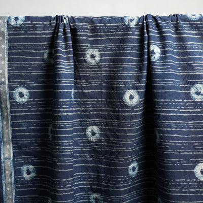 Blue - Akola Block Print Pure Handloom Cotton Towel 17