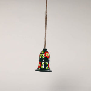Bell - Kashmir Handpainted Wooden Christmas Ornament (2 Inches)