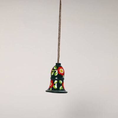 Bell - Kashmir Handpainted Wooden Christmas Ornament (2 Inches)