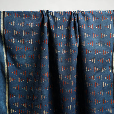 Blue - Akola Block Print Pure Handloom Cotton Towel 22