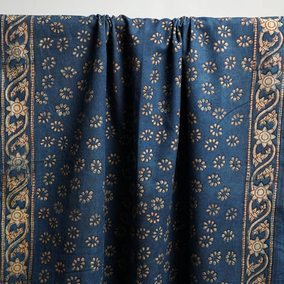 Blue - Akola Block Print Pure Handloom Cotton Towel 24