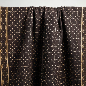 Brown - Akola Block Print Pure Handloom Cotton Towel 26