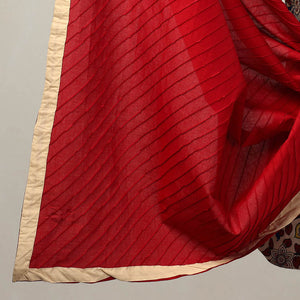 Beige - 3pc Cotton Kalamkari Print Kurta with Plain Dupatta 30