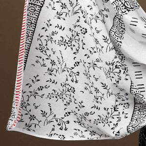 Black - 3pc Sanganeri Block Print Cotton Dress Material 03