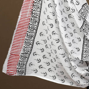 Black - 3pc Sanganeri Block Print Cotton Dress Material 06