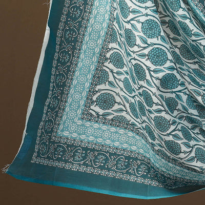 Blue - 3pc Sanganeri Block Print Cotton Dress Material 10