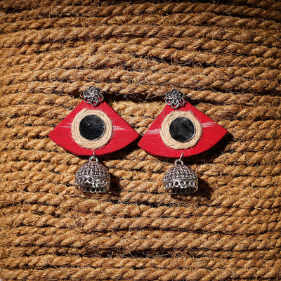 Afreen Handcrafted GS Fabart Jhumki Earrings