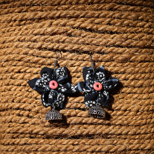 Ashika Handcrafted GS Fabart Phool Kali Earrings
