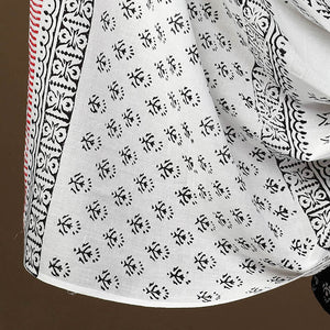 Black - 3pc Sanganeri Block Print Cotton Dress Material 40