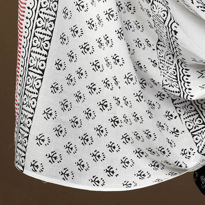 Black - 3pc Sanganeri Block Print Cotton Dress Material 40