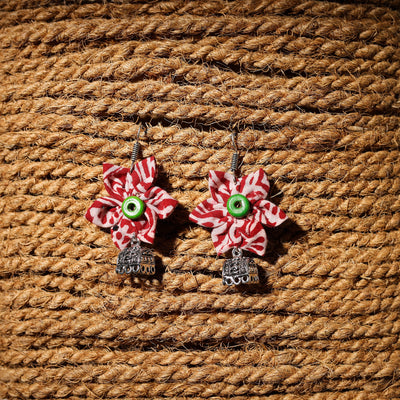 Ayesha Handcrafted GS Fabart Phool Kali Earrings