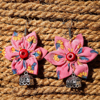 Anjli Handcrafted GS Fabart Phool Kali Earrings