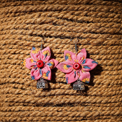 Anjli Handcrafted GS Fabart Phool Kali Earrings