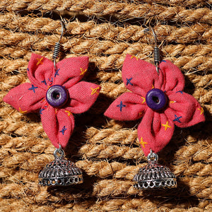 Arushi Handcrafted GS Fabart Phool Kali Earrings