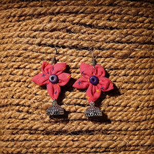 Arushi Handcrafted GS Fabart Phool Kali Earrings