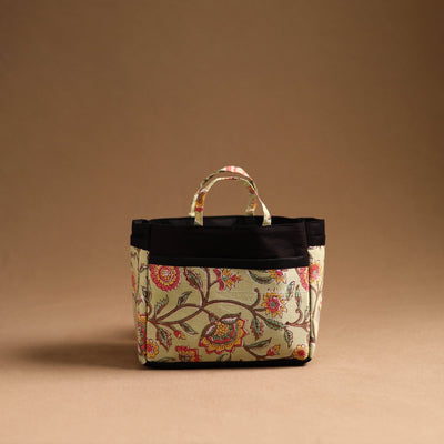 Beige - Handmade Cotton Multipurpose Cosmetic/Toiletry Bag 08