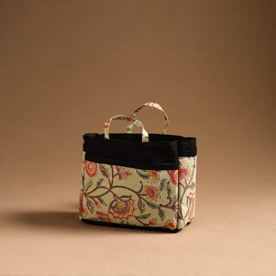 Beige - Handmade Cotton Multipurpose Cosmetic/Toiletry Bag 08