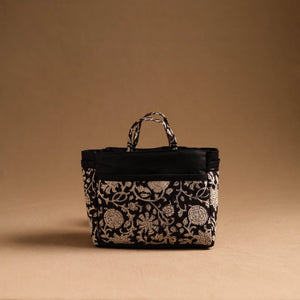 Black - Handmade Cotton Multipurpose Cosmetic/Toiletry Bag 13