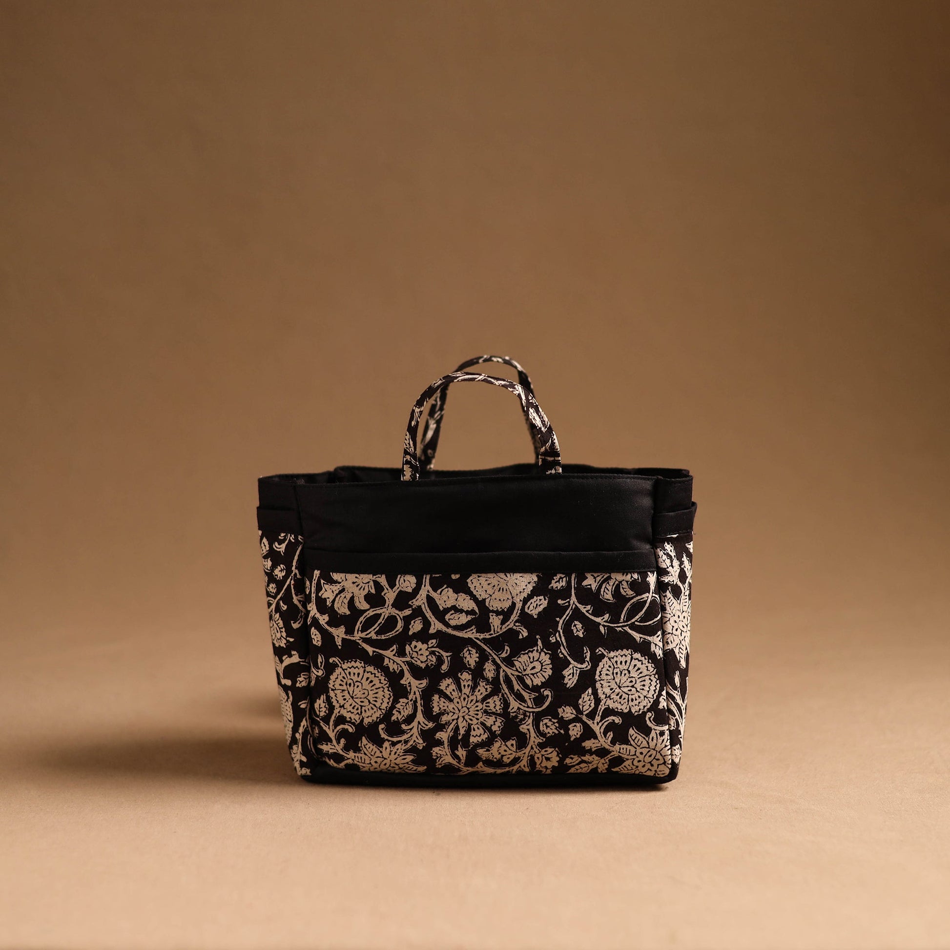 Black - Handmade Cotton Multipurpose Cosmetic/Toiletry Bag 13