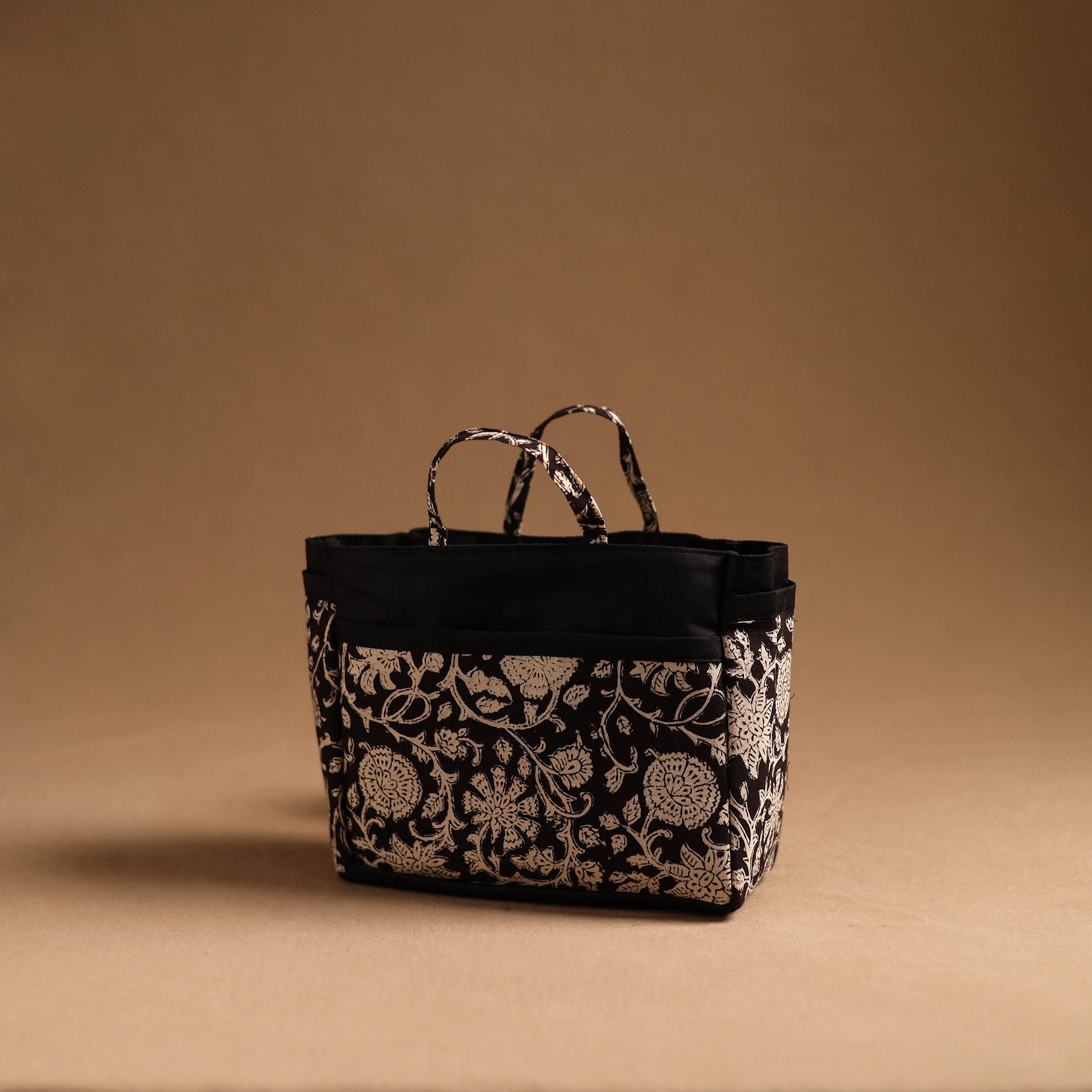 Black - Handmade Cotton Multipurpose Cosmetic/Toiletry Bag 13