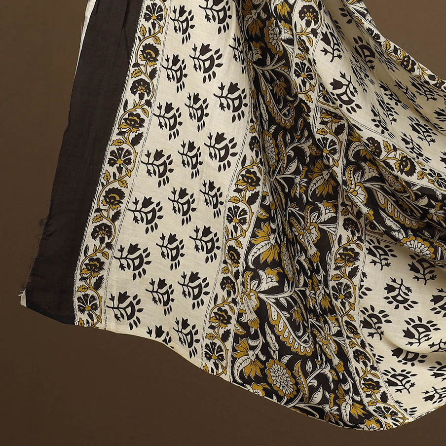 Black - 3pc Block Print Cotton Bagru Dress Material 58