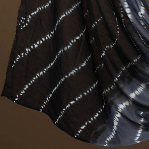 Black - 3pc Mul Cotton Tie-Dye Shibori Dress Material 64