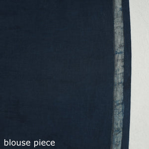 Blue - Akola Hand Block Printed Cotton Saree
