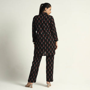 Black - Pochampally Ikat Cotton Co-Ord Set