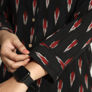 Black - Pochampally Ikat Cotton Co-Ord Set