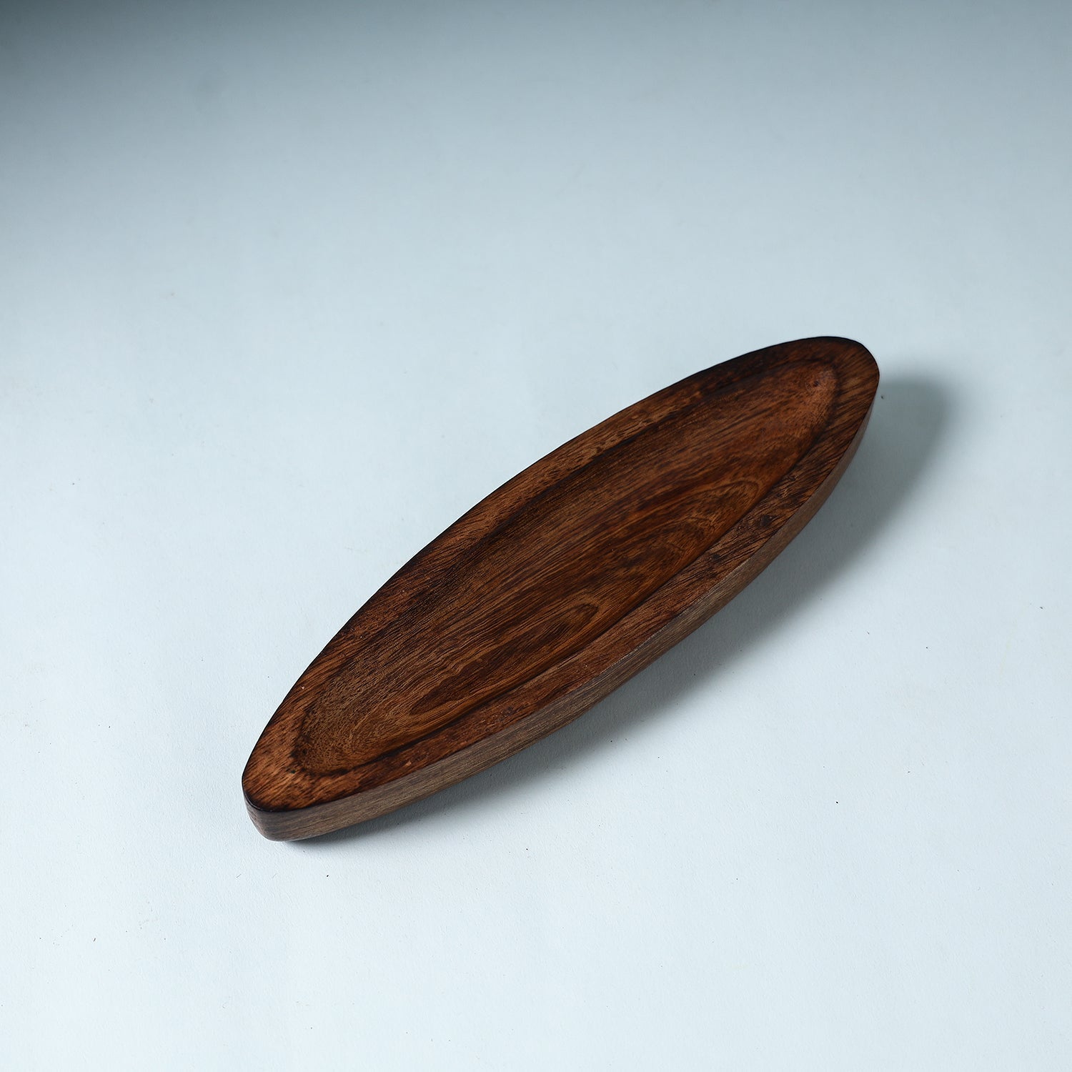 Brown - Handcrafted Mango Wooden Serving Tray (10 x 3 in)