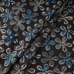 Brown - Kalamkari Block Printed Cotton Fabric