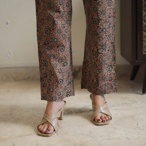 Brown - Block Printed Cotton Ajrakh Night Suit Set 16