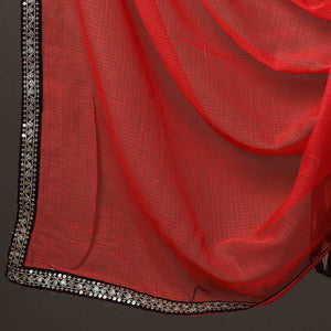 Brown - 3pc Cotton Pochampally Ikat Kurta with Plain Dupatta 13