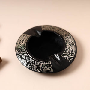 Bidri Work Pure Silver Inlay Ashtray 02