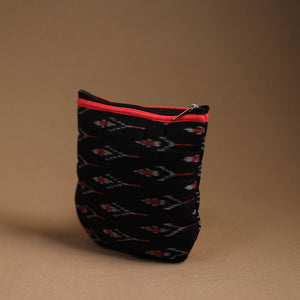 Black - Handmade Quilted Cotton Utility Pouch 01