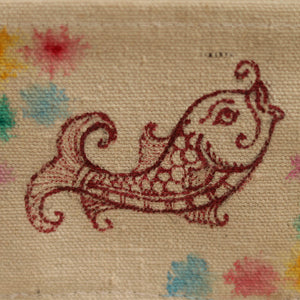 Beige - Handpainted Wallet from Odisha 12