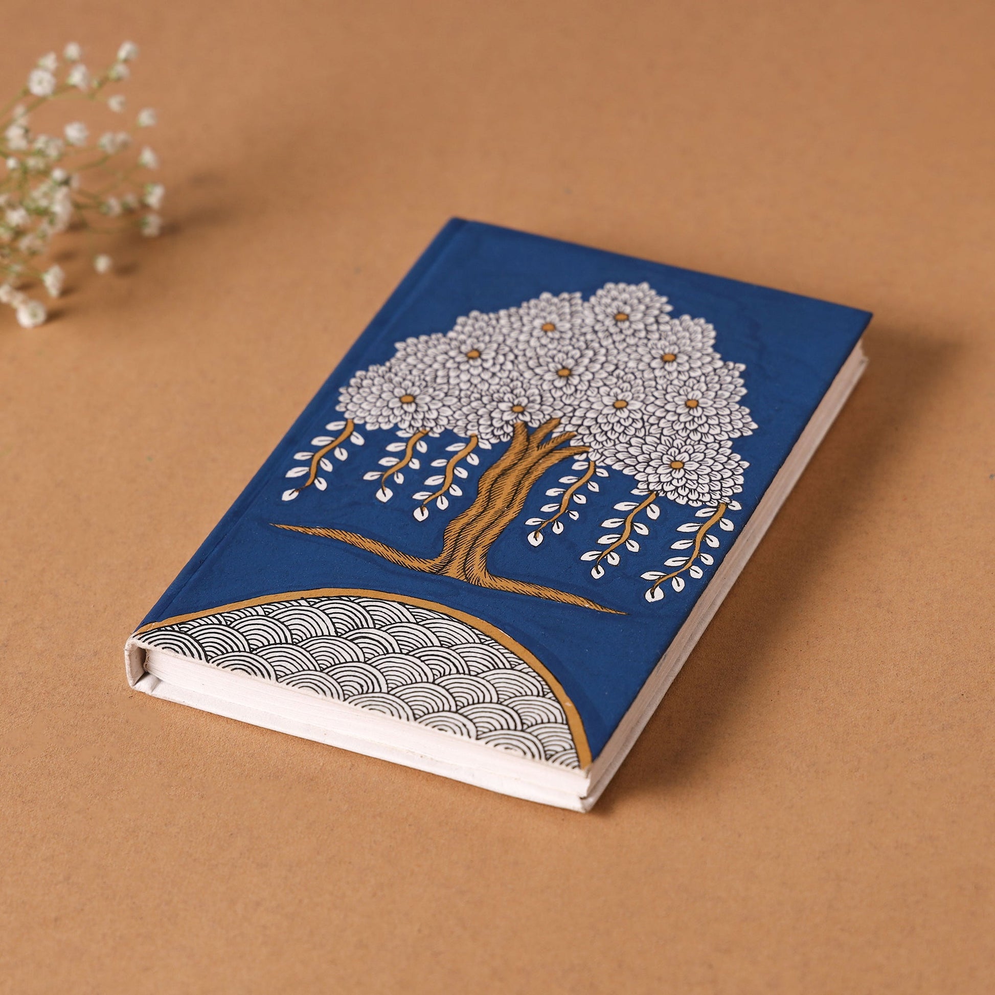 Banyan Tree Handpainted Handmade Paper Notebook (6 x 4 in)