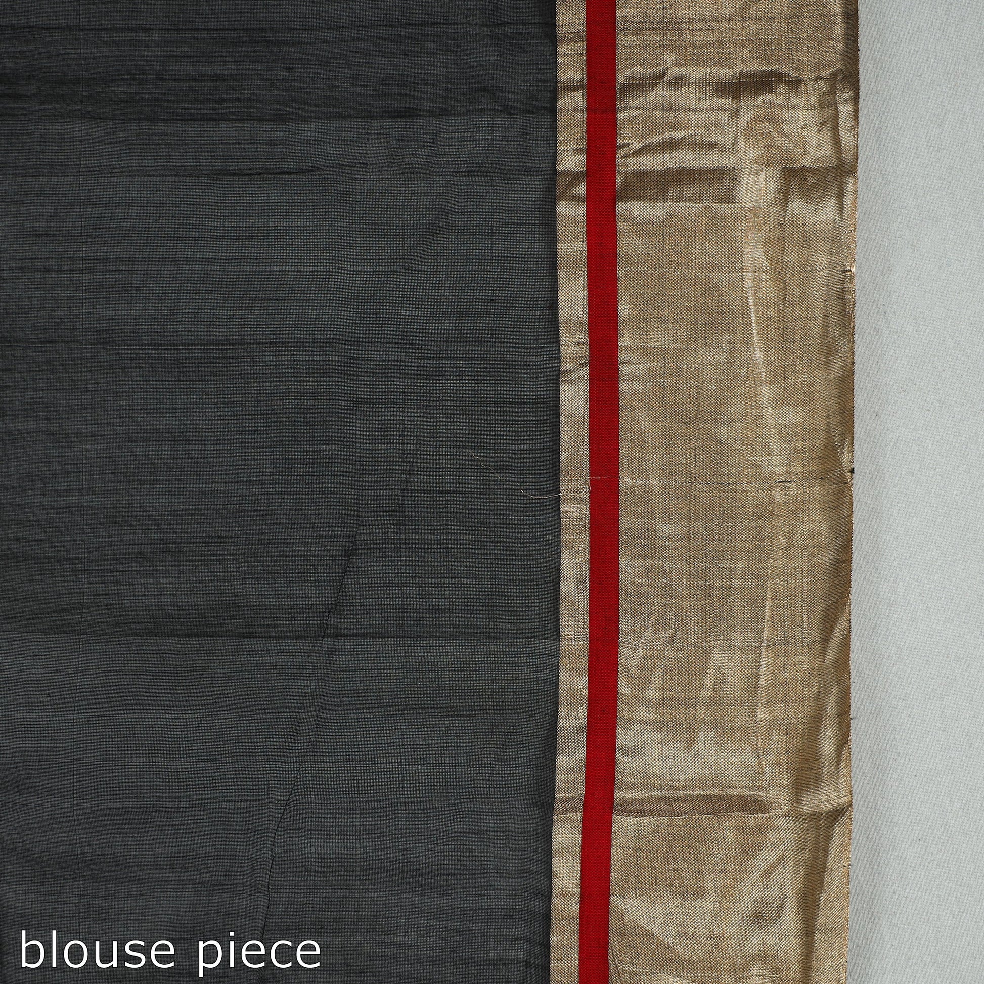Black - Traditional Chanderi Silk Handloom Zari Work Saree 112