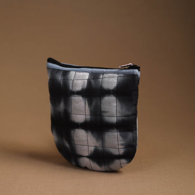 Black - Handmade Quilted Cotton Utility Pouch 06