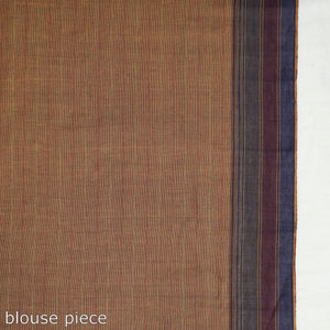 Brown - Organic Kala Cotton Bhujodi Handloom Saree